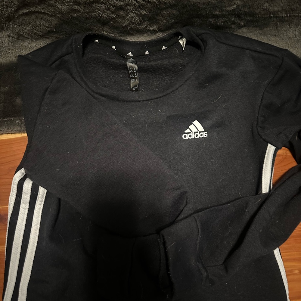 Adidas Black Crew Neck Shirt